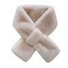 Korean Style Plush Scarf for Women - High-End Autumn Winter Neck Warmer & Gaiter