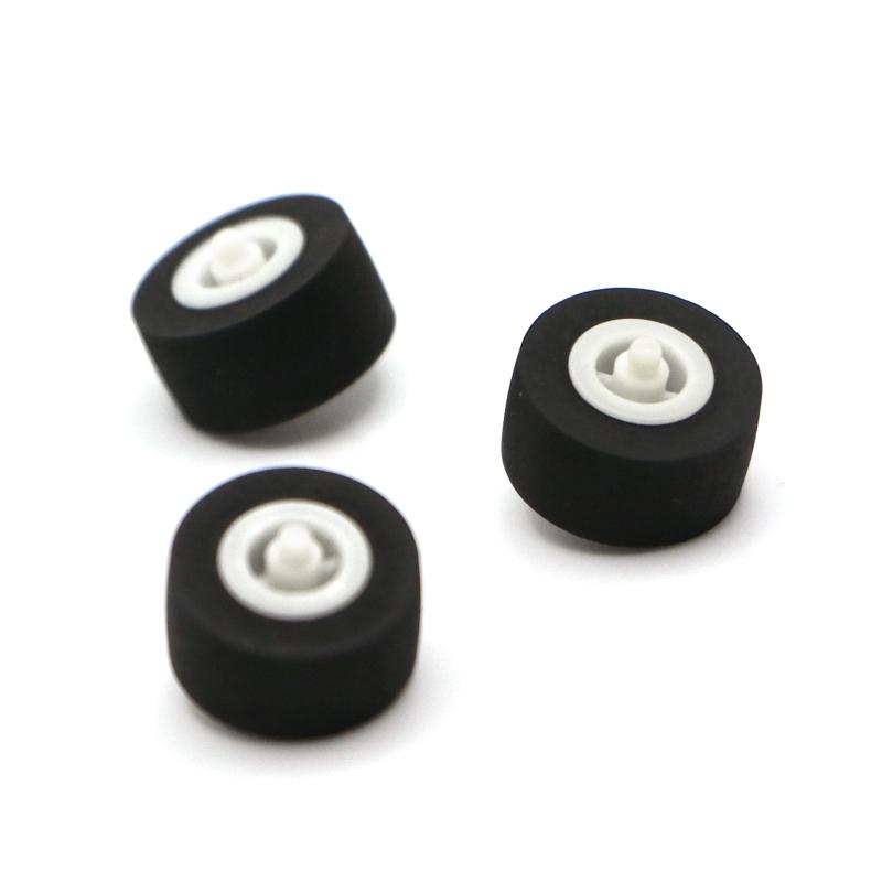 5x Black Rubber Bearing Roller Guide Pulley Wheel Pinch Roller 13x6x2mm for  RS-CH770 RS-BX501