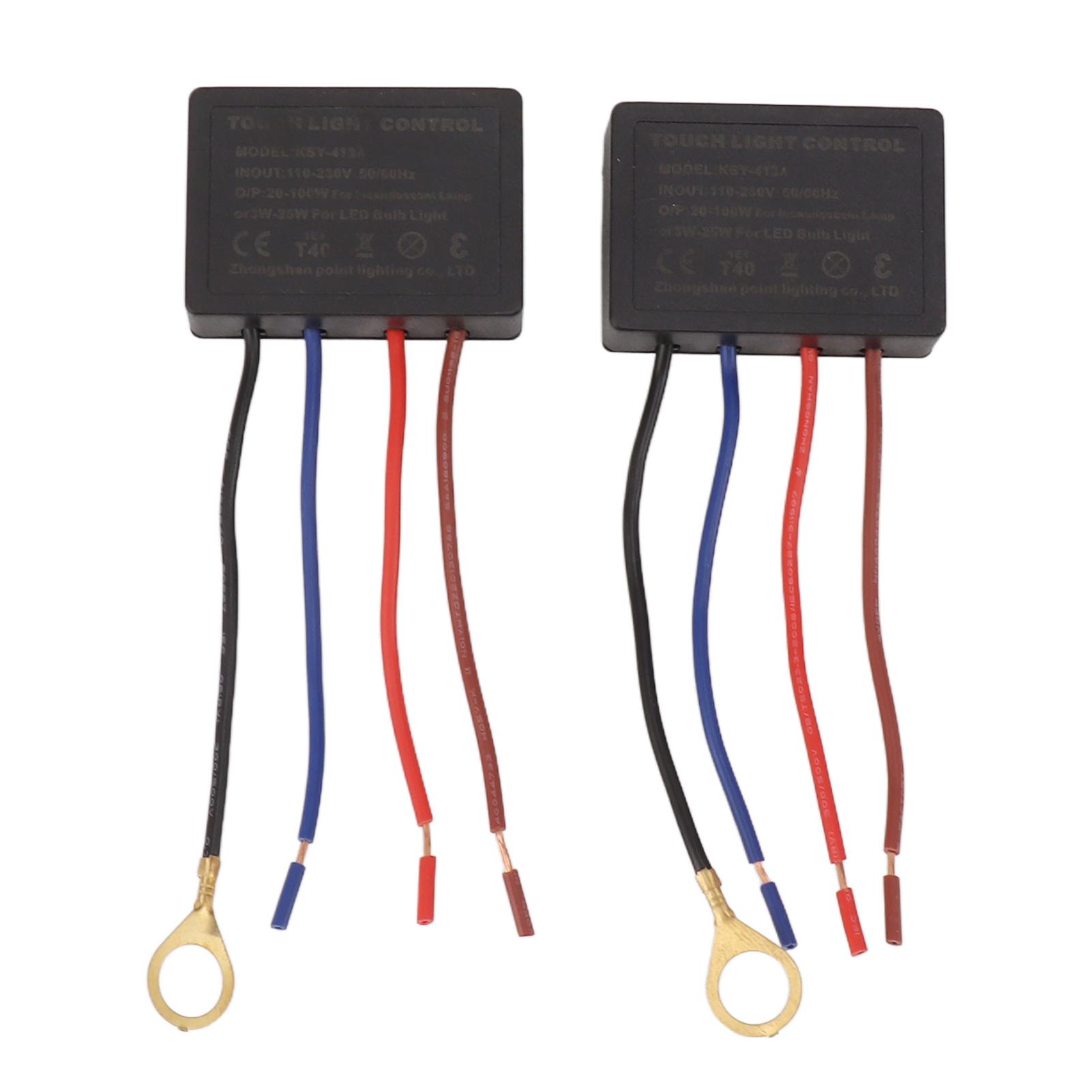 

KSY 413A 3 Way Touch Sensor Dimmer Incandescent Lamp 20‑100W LED Bulb Light 3W‑25W Touch Lamp Control Module for