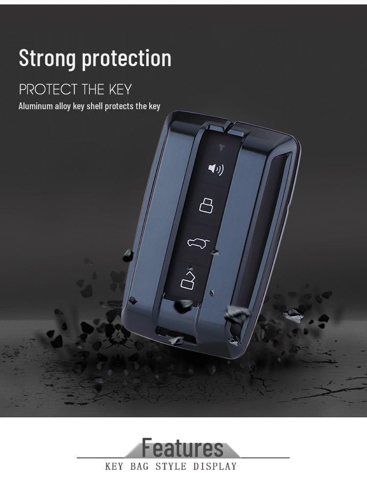 KAKTUS Aluminum Alloy Car Key Shell for Tank 300 - High-End Snap-On Case