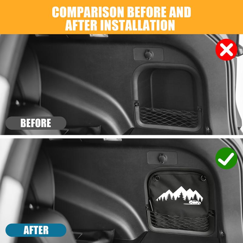 For Toyota RAV4 -2025 Right Side Trunk Organizer Multifunction Backpack Cargo Cubby Pocket Storage Bag Upgrade Accessories