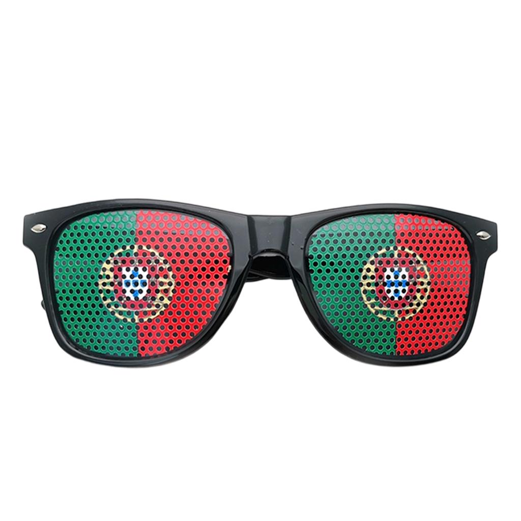 Multicolored Flag Sticker Sunglasses