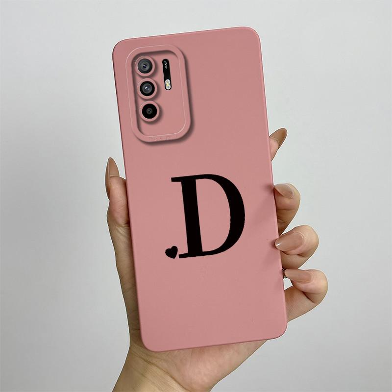 For oppo A94 5G Case OPPO Reno5z Reno 5z F19 Pro Plus Cute Letters Square Phone Case CPH2211 CPH2211 Shockproof Back Cover case