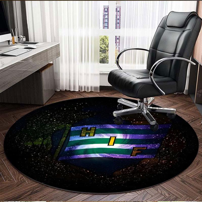 Hammarby IF Print Round Rug, Washable Floor Carpet, For Entryway Dorm Laundry Room Office Study, Home Decor Birthday Christmas Gift