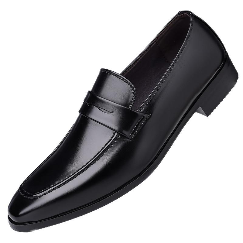 Men's Spring Leather Shoes Men's British Style Business Casual Shoes