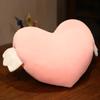 Heart Shaped Plush Hand Warmer Pillow With Wings For Romantic Gifts And Valentines Day