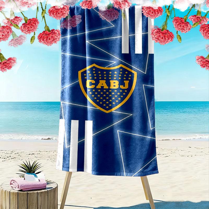 Boca Juniors Print Strandtuch, Großes Weiches Schnelltrocknendes Handtuch für Strand Camping Schwimmen