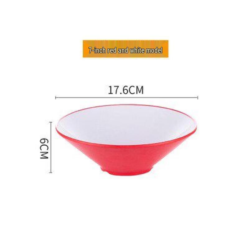 Durable A5 Melamine Two-Tone Noodle & Soup Bowl