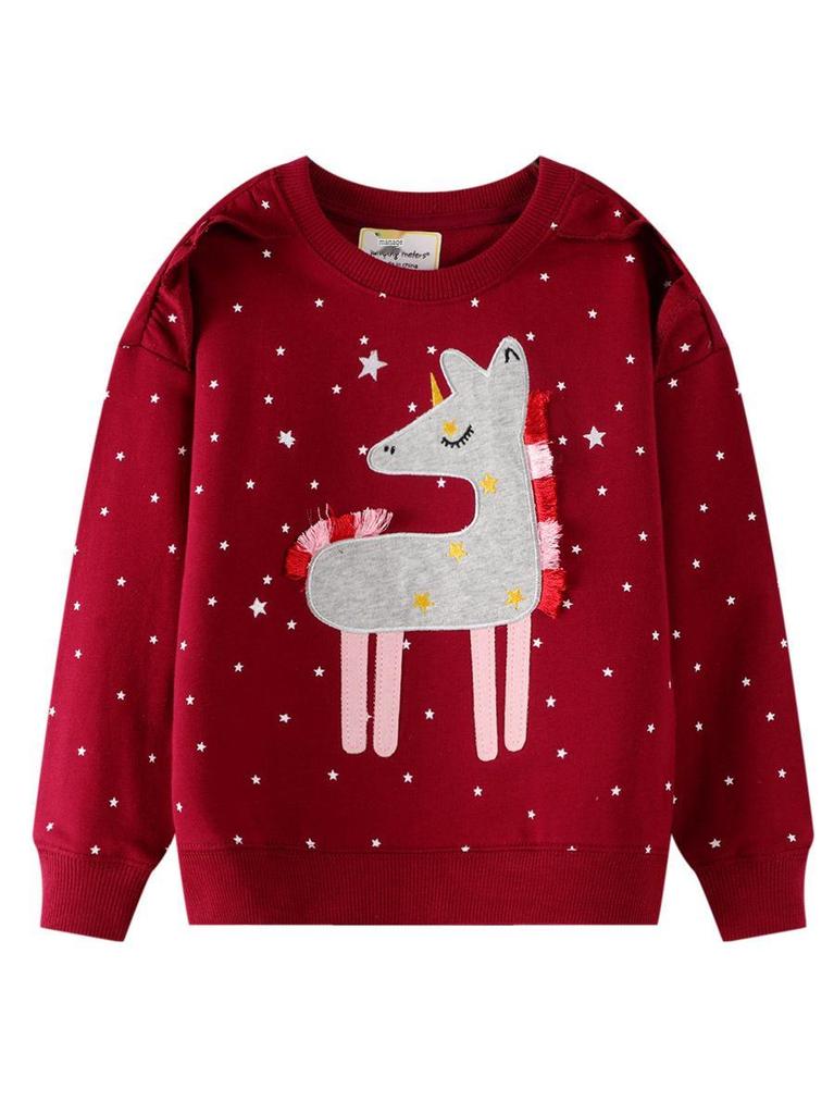 Girls' Long-Sleeved Cartoon Hoodie - New Autumn Collection