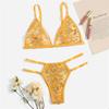 Weiblicher sexy Spitzen-BH, nahtlose Unterwäsche, Bralette, Dessous, ultradünner BH und Slip-Sets