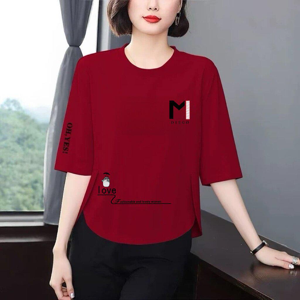 2026 Women's Stylish Summer Three-Quarter Sleeve Slimming Top – Flaw-Hiding, Versatile, Age-Defying Casual Wear