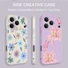 Vintage Flower Case For iPhone 17 Pro Max iPhone 16 15 14 13 Pro Max Magnetic For Magsafe Soft Silicone Phone Back Cover
