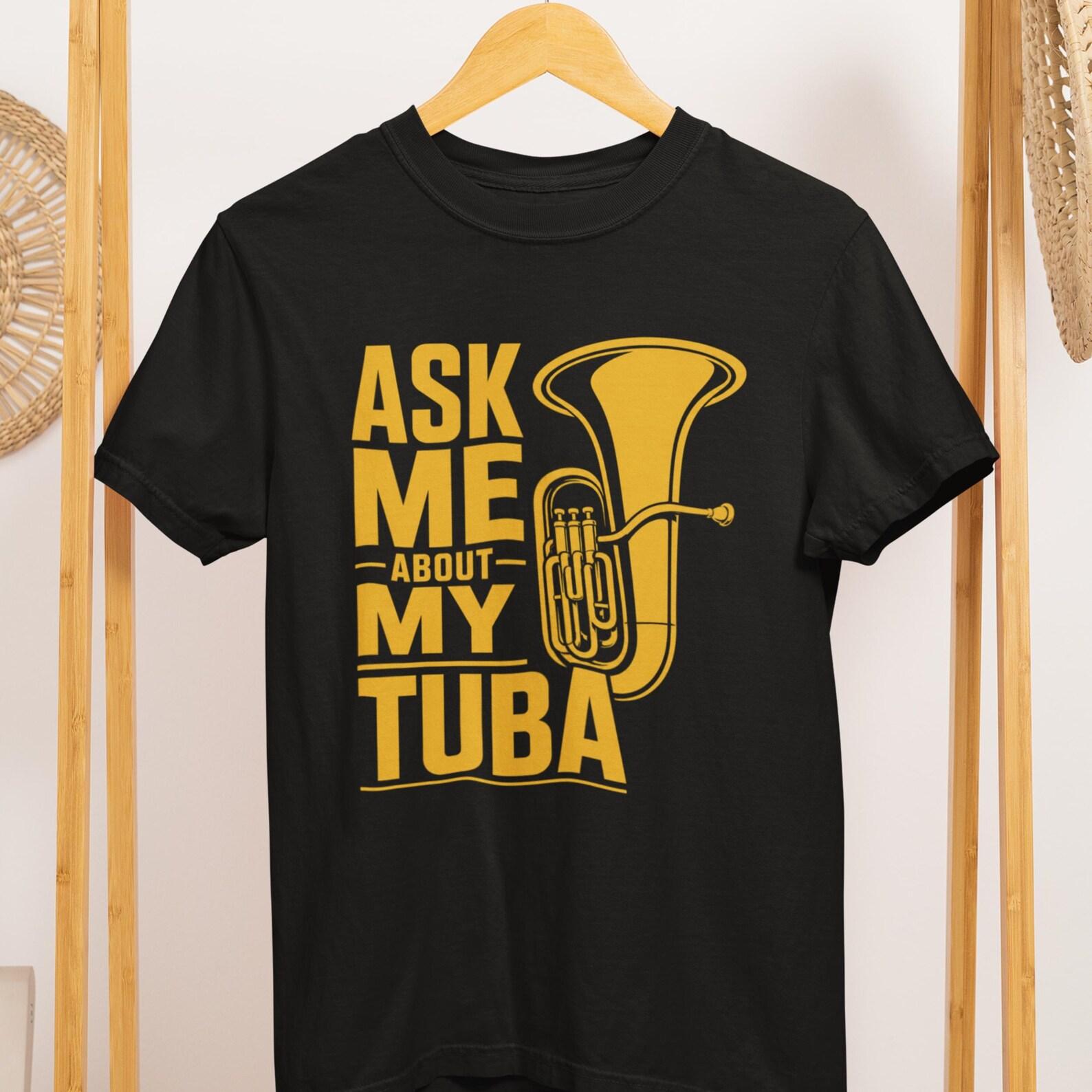 Tuba Player Shirt, Ask Me About My Tuba, Vintage Brass Musician Tee 3XL