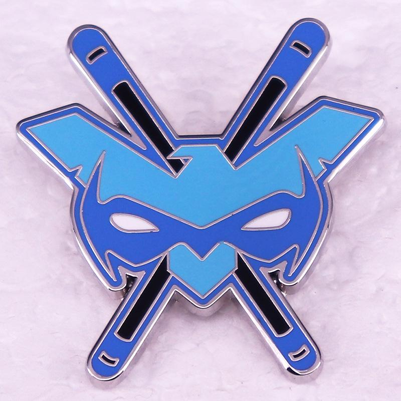 Nightwing Hero Brooch Badge - Anime Accessory