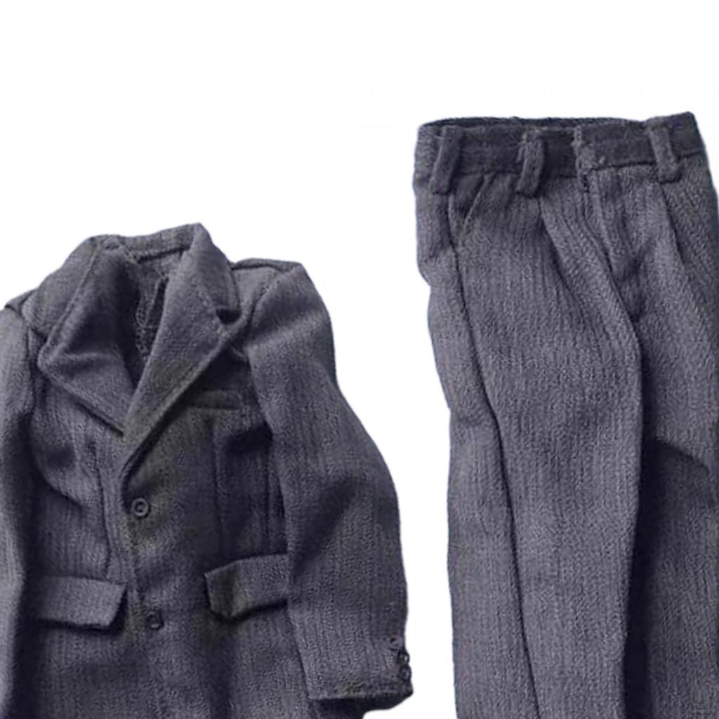 1/6 Male Figure Clothes Full Suit Jacket Pants Handmade Accessories Dress Coat Costume,