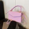 Stylish Retro Chic Small Shoulder Bag For Women In Black Purple White Pink Brown Colors