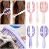 Plastic Massage Comb 2 in  1 Openwork Comb High Quality Hair Straightening Comb  Wash Hair