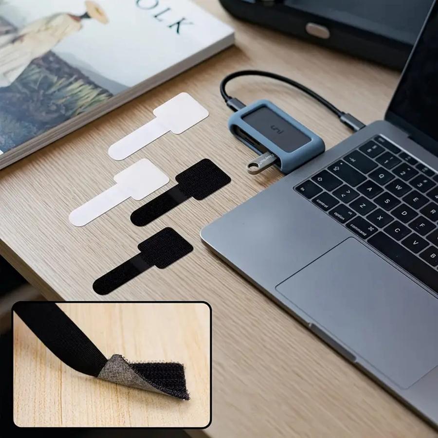 10/20Pcs Releasable Cable Organizer Ties Mouse Earphones Wire Management Nylon Cable Ties Reusable Loop Hoop Tape Straps Tie