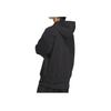 adidas Letter Logo Printed Hoodie, Unisex Soft Breathable Sports Casual Long Sleeve Hooded Sweatshirt Black JN4857