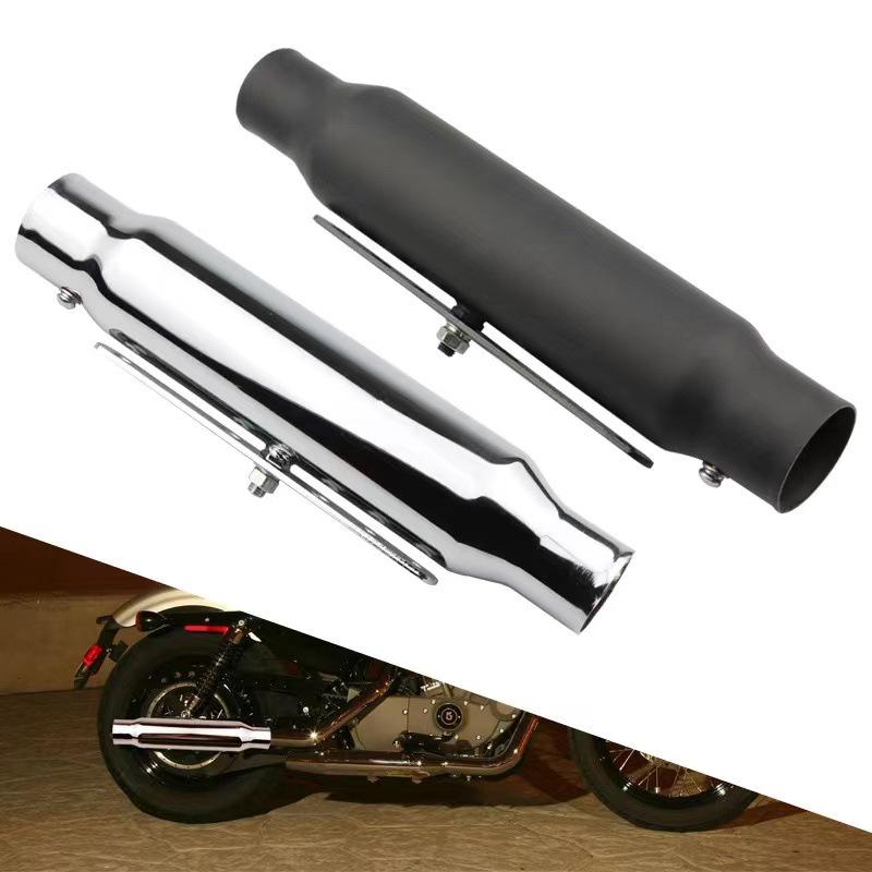 Harley Triumph Climber Guz Retro Fish Head Motorcycle Exhaust Pipe Throat
