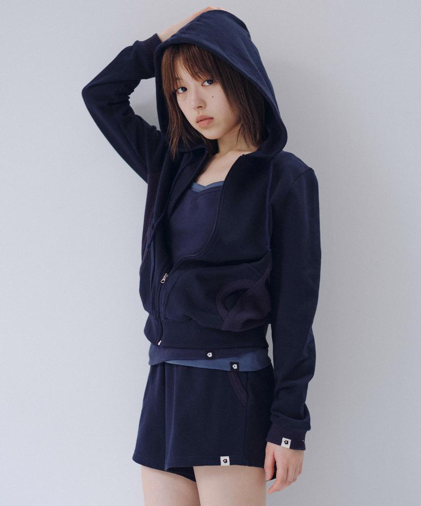Ohesio Easy Waffle Shorts, Navy