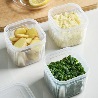 Kühlschrank Organizer Container Gemüse Obst Ablauf Korb Lagerung Box Mit Deckel