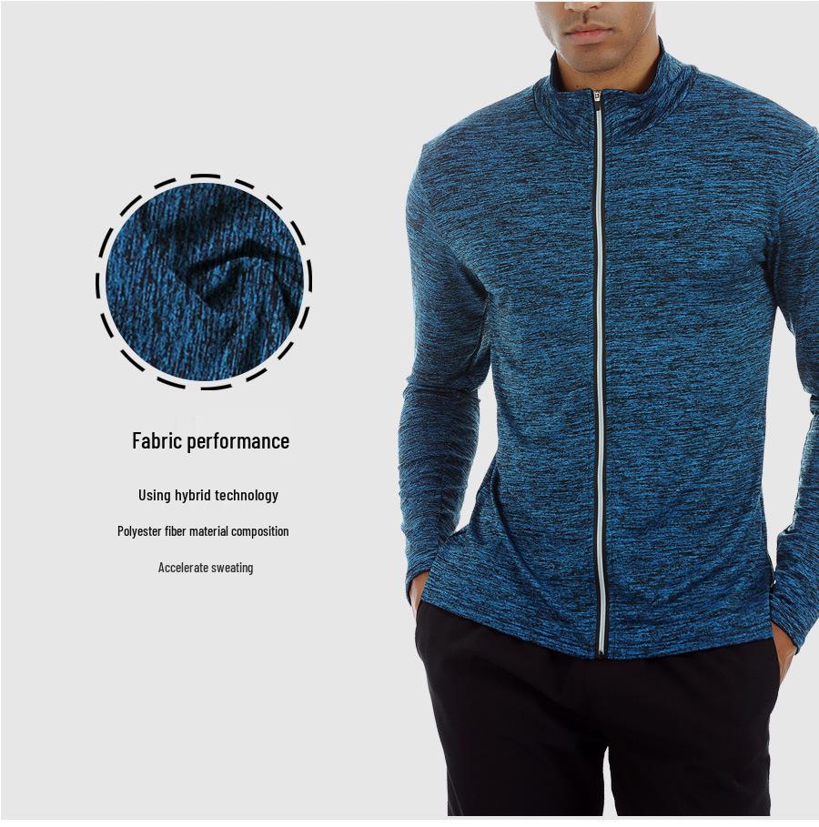 Men's Autumn Sportswear: Quick-Dry, Breathable Stand-Up Collar for Basketball & Running