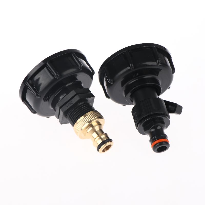 IBC Tank Valve Adapter 1 Set 1 2 3 4 Inch Water Hose Connector 60mm Coarse Thread for Agriculture Use Heavy Duty