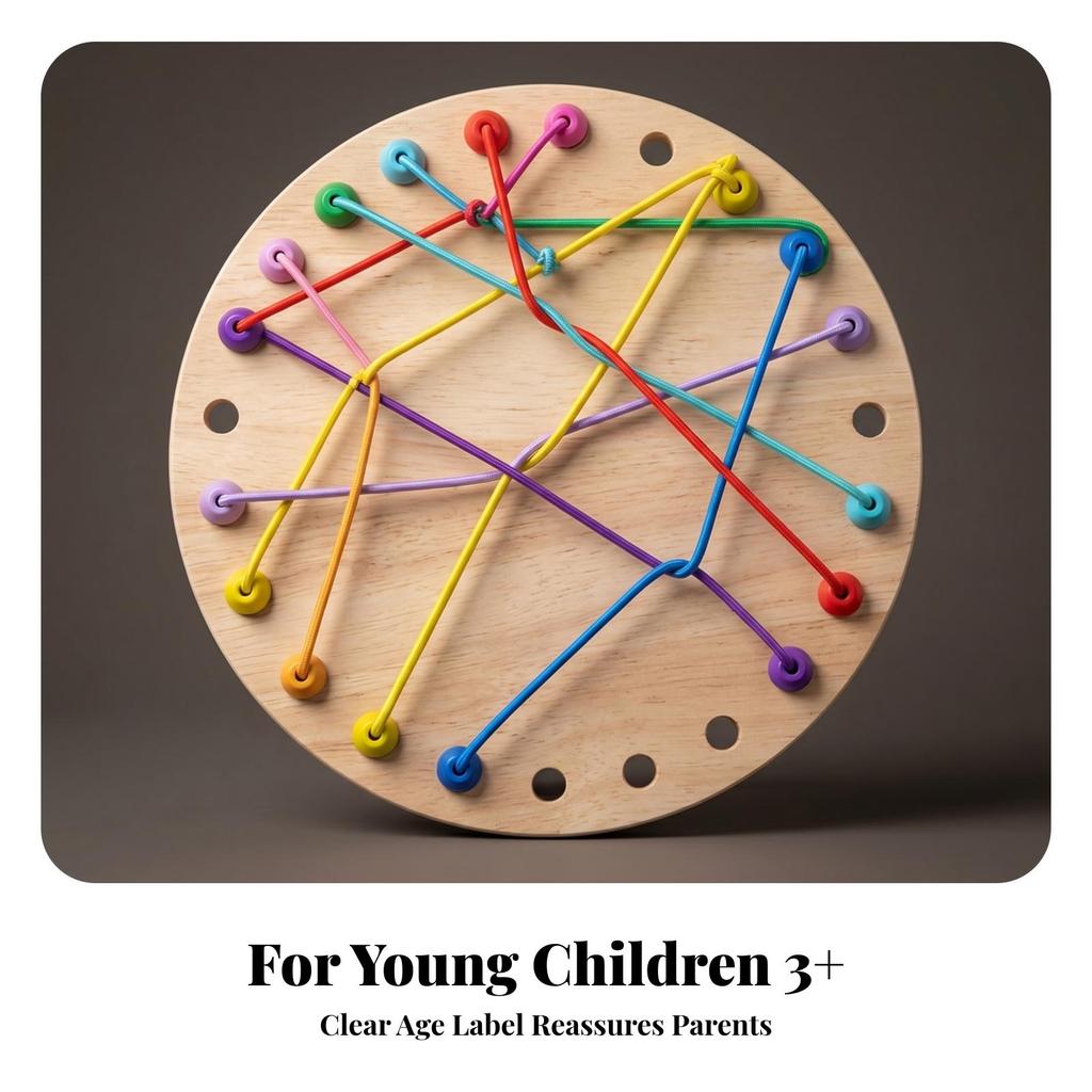 Rope Untangling Puzzle Looped Ends Game Colorful for Children