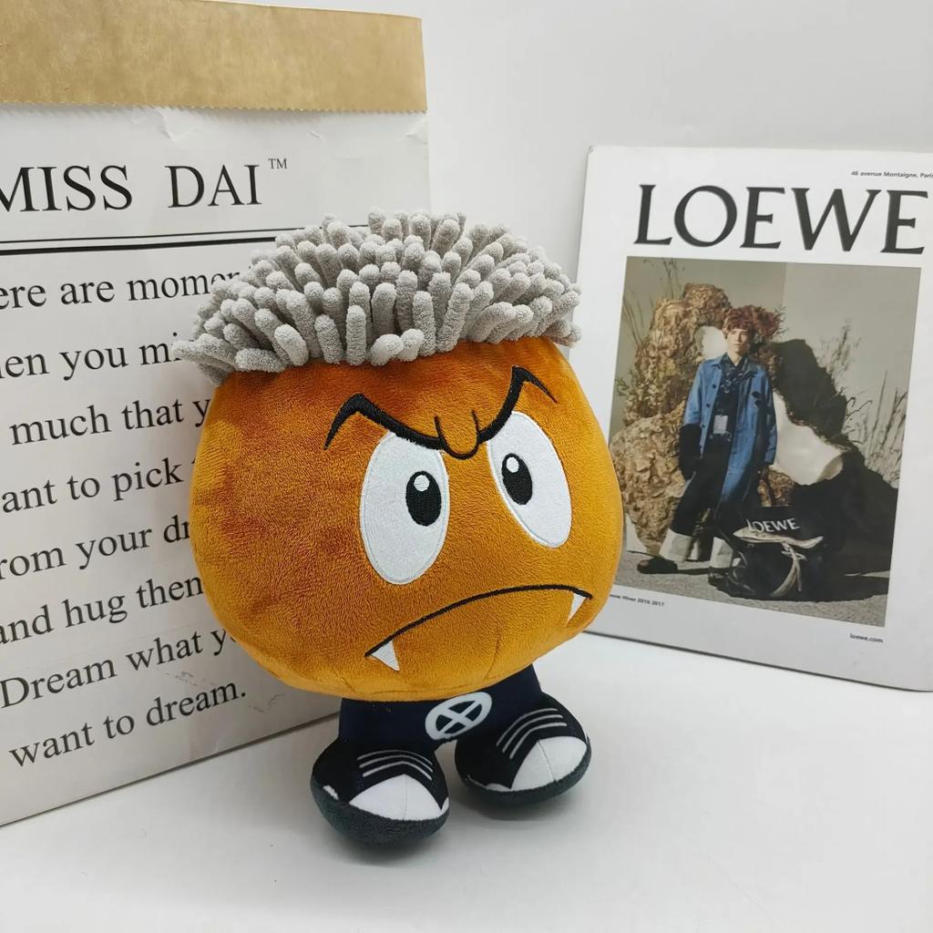 Ken Carson Goomba Plush Periphery Plush Toy Kenny Doll Wearing Wig Birthday Present Holiday Christmas Holiday Gif