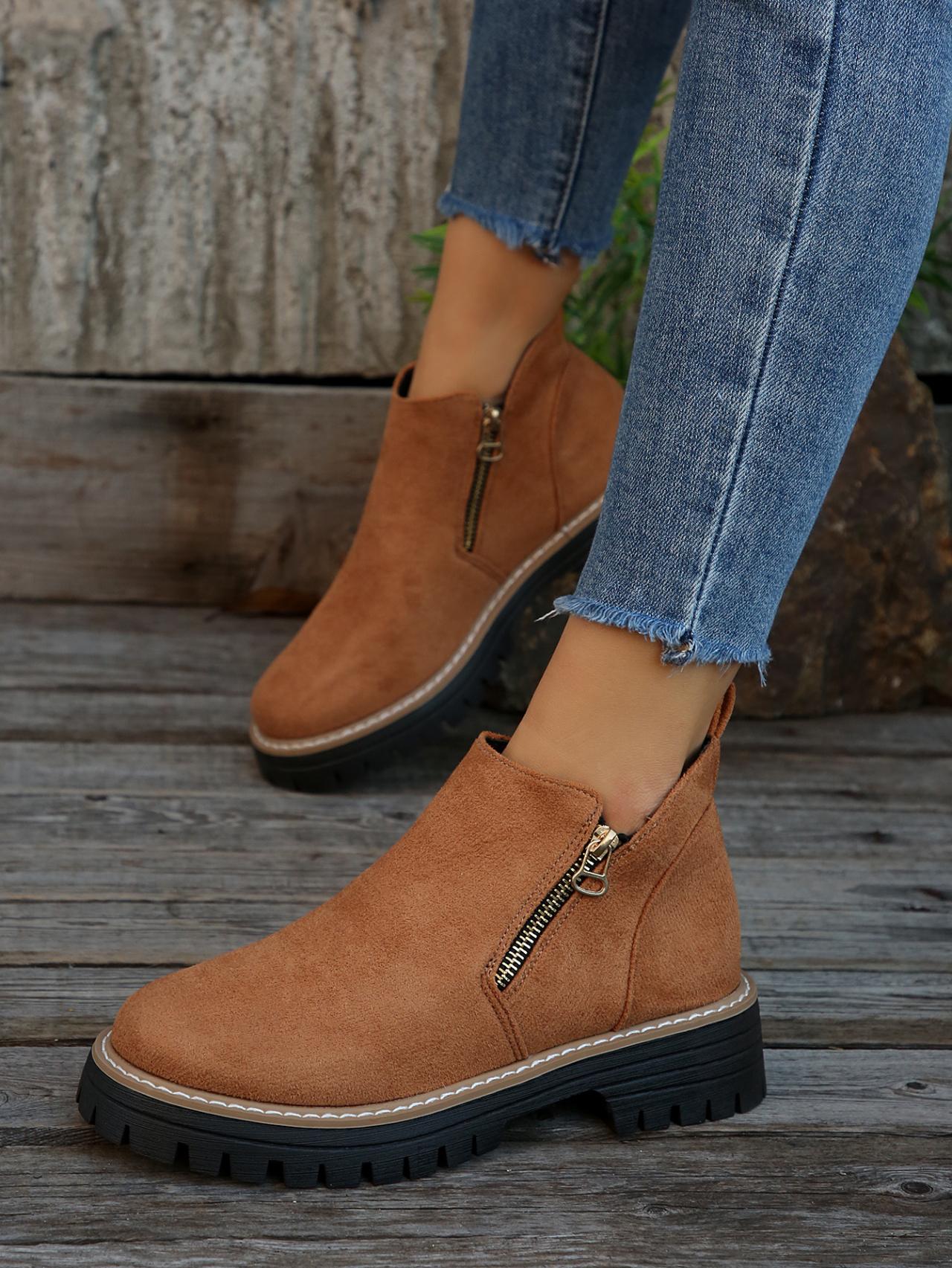 

Women Winter Boots Platform Ankle Fashion Comfortable Comfortable Wear For Daily Use Durable Material With Good Quality 36