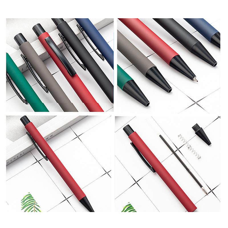 10Pcs Metal Gift Advertising Pen Student Stationery Office Ballpoint Pen Name Promotional Pen
