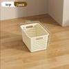 Multifunctional Plastic Desktop Storage Basket with Right Angle Partition