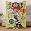 1 szt. Kocyk z motywem Toy Story Jessie Krowiarka Miękki i Przytulny Prezent dla Przyjaciół, Fanów Filmów Disney Pixar Idealny do Łóżka, Kanapy, Samochodu, Podróży, Kempingu