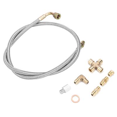 36in Braided Steel Turbo Charge 1 8 Npt Oil Feed Line Fit for T3 T3 T4 T4 T70