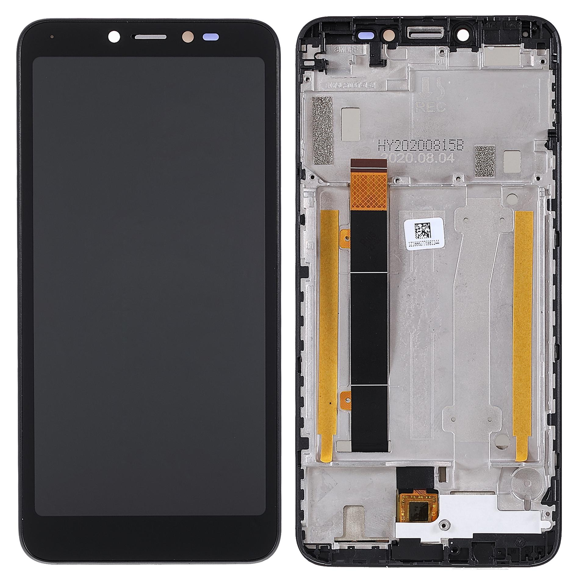 

For Alcatel 1V (2019) 5001 Grade B LCD Screen and Digitizer Assembly+Frame Part (without Logo) Black
