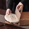 Vintage Tea Storage Box - Gift Packaging for Pu'er/White Tea Cake, Moisture-proof Cloth Bag, Chinese Style Travel Tea Tin