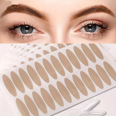 8pcs Invisible Double Eyelid Lift Strips, Hypoallergenic Self-Adhesive Tapes for Instant Eye Lifting, Fork Rods Included, Makeup Accessory