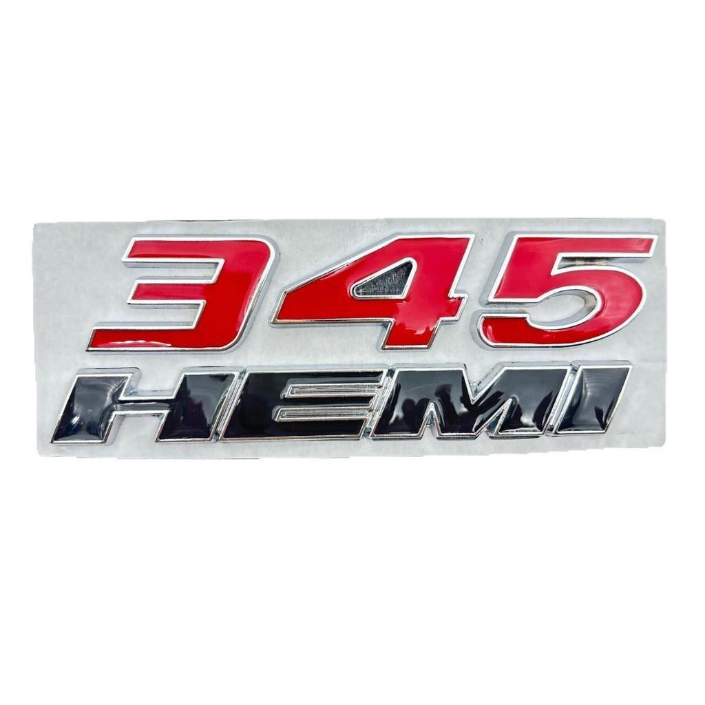 Dodge 345 HEMI Modifiziertes Emblem Aufkleber für RAM 1500/2500 Pickup Truck - Metall Autoaufkleber