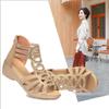Women's Summer Soft Leather Roman Sandals Soft-soled Mother Shoes Fashion Outer Sandals