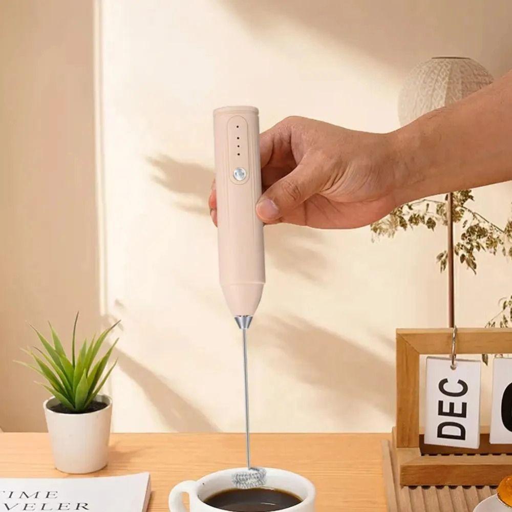 3-Speed Electric Milk Frother Stainless Steel Mixer Head Milk Foam Maker  Cake Cream