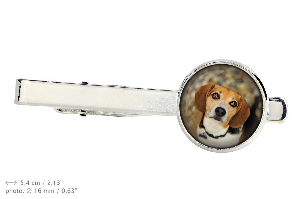 Beagle - cufflinks and tie with your photo, a suit decoration, men's jewelry from the Art-Dog brand.