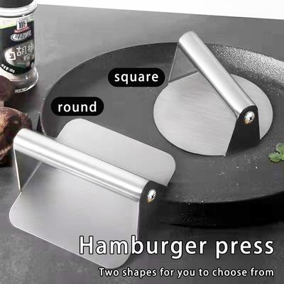 Anti-aanbak burger patty maker, geschikt voor grillen en barbecueën, perfect voor rundvlees-, kaas- en groenteburgers.
