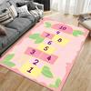Cute Lion Hopscotch Rug for Kids Suitable for use as an anti-slip game mat for living room and bedroom sofas
