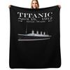 Titanic Sinking Vintage Cruise Ship Atlantic Ocean Voyage Throw Blanket Compact Warm Blanket for Car Road Trip