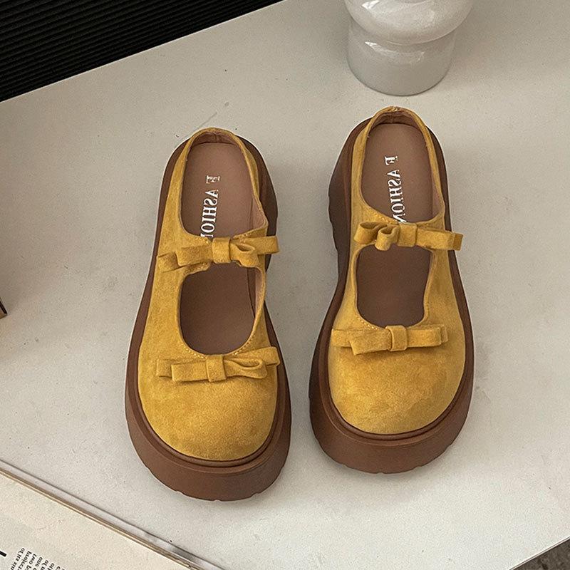 Fashion casual bow one-button sponge cake thick bottom half bag head cool slippers women's spring and summer 2025 new versatile