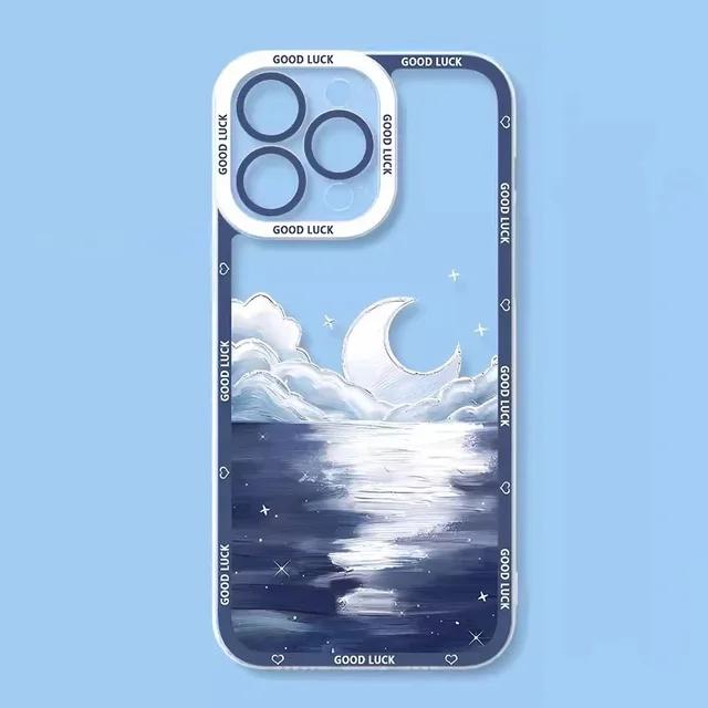 

Аниме Пейзаж Прозрачный чехол для телефона iPhone 15 13 12 11 Pro XS Max 13Mini XR X 7 8 14 Plus SE Мягкий чехол с изображением пейзажа Fundas For iPhone 15ProMax кленовый