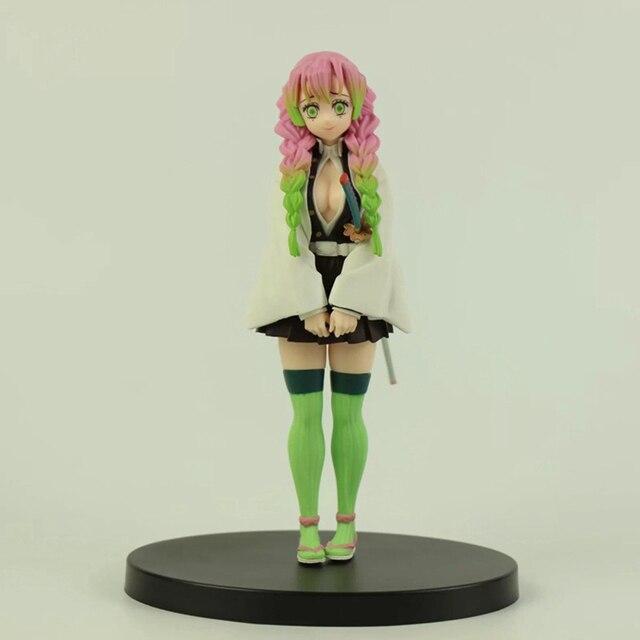 16cm Anime Demon Slayer Figure Demon Slayer Primary Color Kanroji Mitsuri Pvc Action Figure Collectible Model Toys Kid Gift