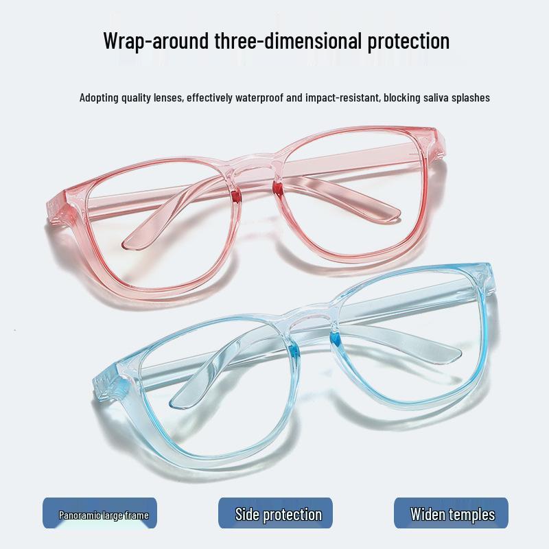 MZ11 Jelly Color HD Anti-Blue Light Glasses: Transparent, Windproof, Sandproof, Japanese Style