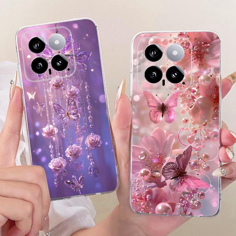 For Xiaomi Mi 14 Pro Case Cute Lion Fashion Painted Cover Soft Silicone Slim Phone Case For Xiaomi 14 Pro Mi14 Pro Fundas Bumper